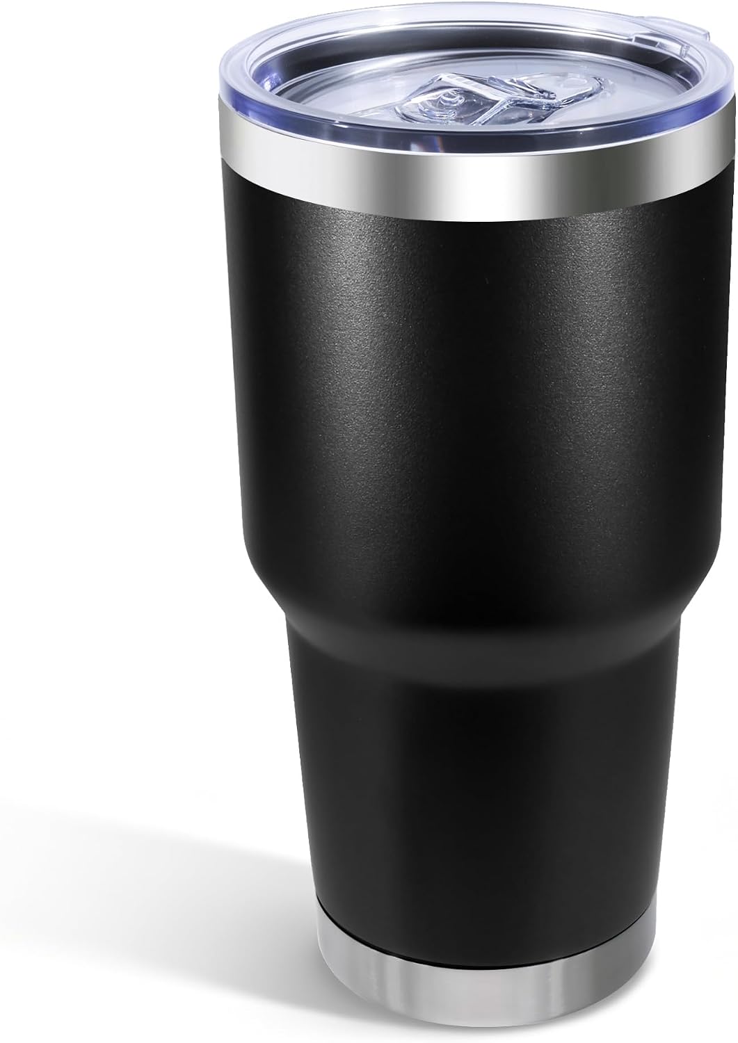 30oz Stainless Steel Tumbler Bulk with Lid, Double Wall Vacuum Insulated Powder Coated Travel Mug, Stainless Steel, 8 Pack