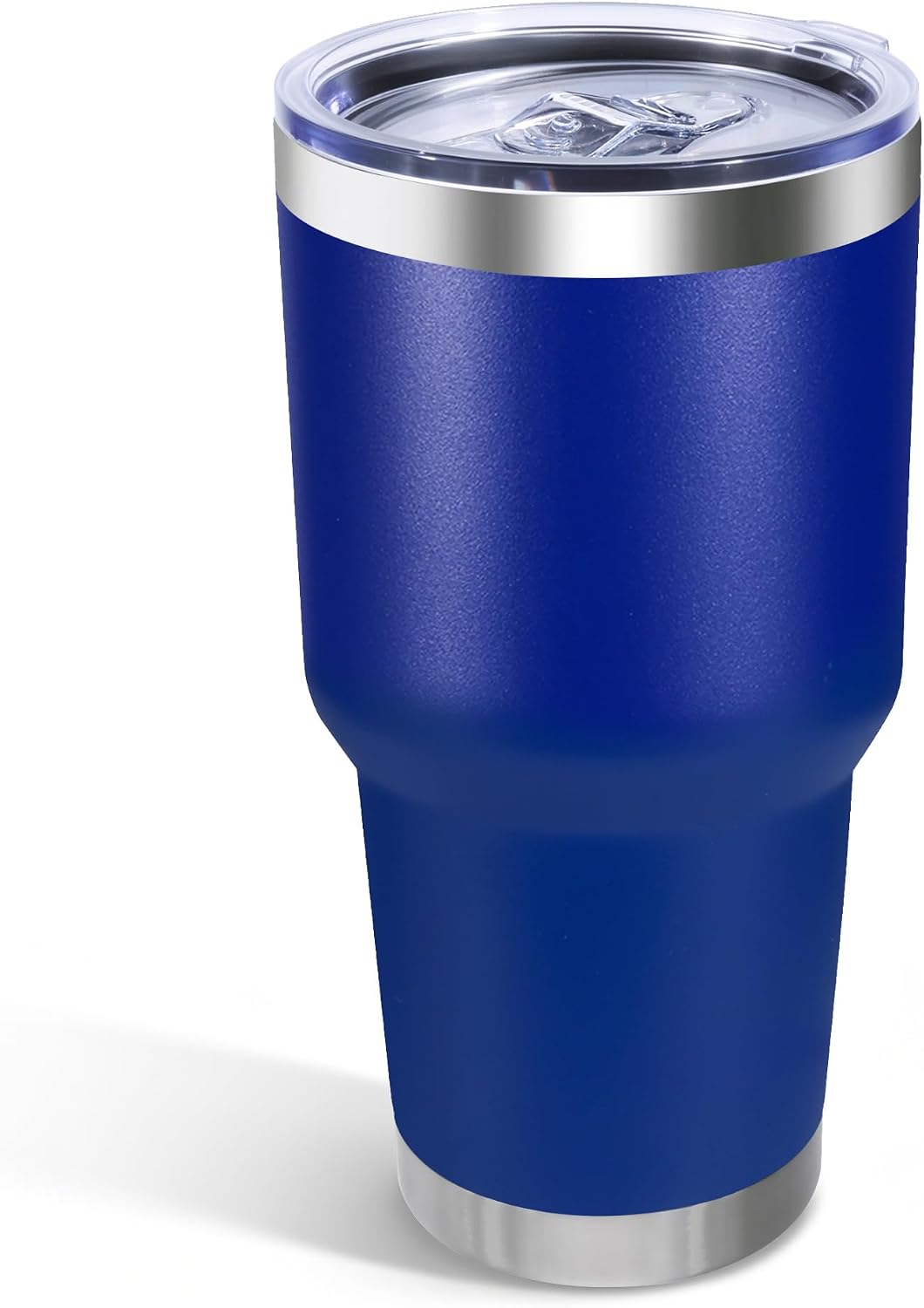 30oz Stainless Steel Tumbler Bulk with Lid, Double Wall Vacuum Insulated Powder Coated Travel Mug, Stainless Steel, 8 Pack