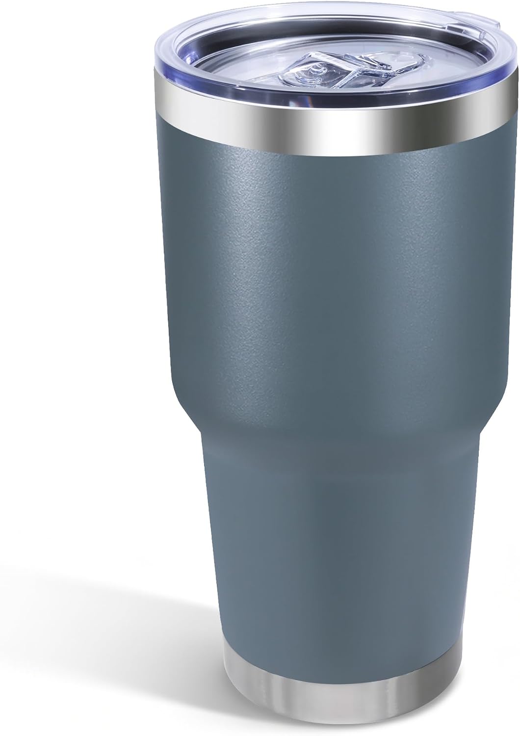 30oz Stainless Steel Tumbler Bulk with Lid, Double Wall Vacuum Insulated Powder Coated Travel Mug, Stainless Steel, 8 Pack