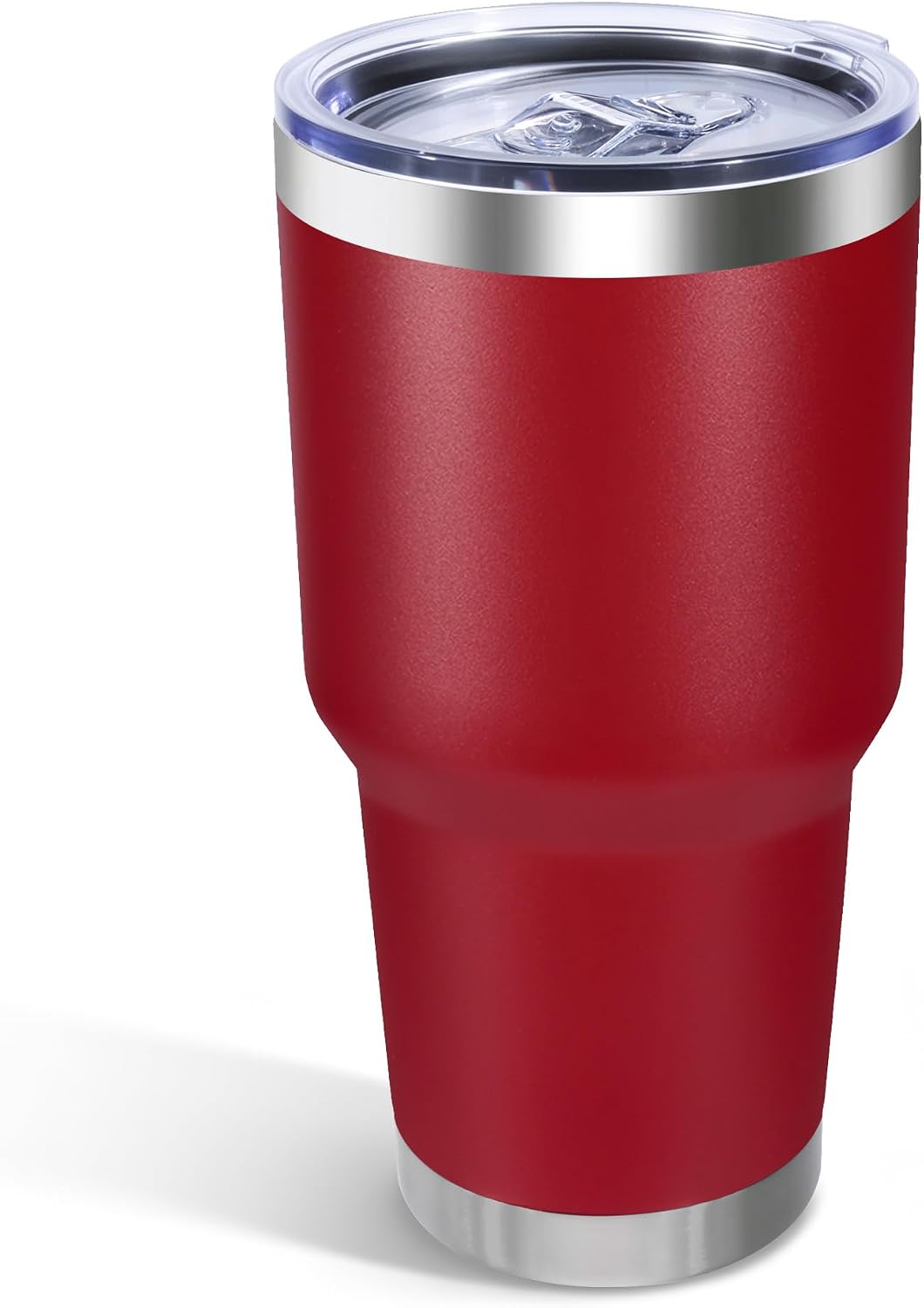 30oz Stainless Steel Tumbler Bulk with Lid, Double Wall Vacuum Insulated Powder Coated Travel Mug, Stainless Steel, 8 Pack