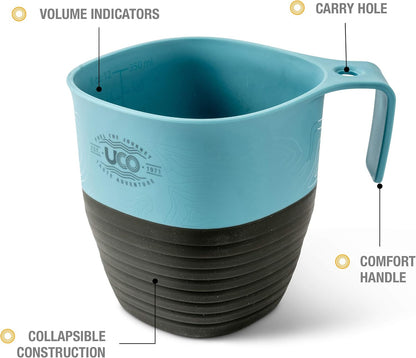 Collapsible Camp Cup for Camping, Backpacking, and Hiking, 12 Ounces