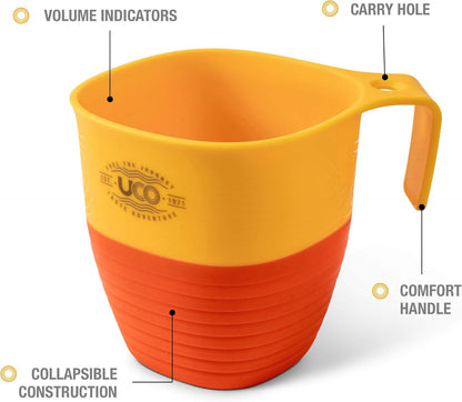 Collapsible Camp Cup for Camping, Backpacking, and Hiking, 12 Ounces