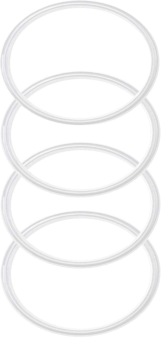 4 Pack - 30 oz Replacement Rubber Lid Ring, 3.7 Inch Diameter Gasket Seals, White Lid Gasket Rings for Insulated Stainless Steel Tumbler fits Yti, Ozark Trail, Beast and Renowned Brands