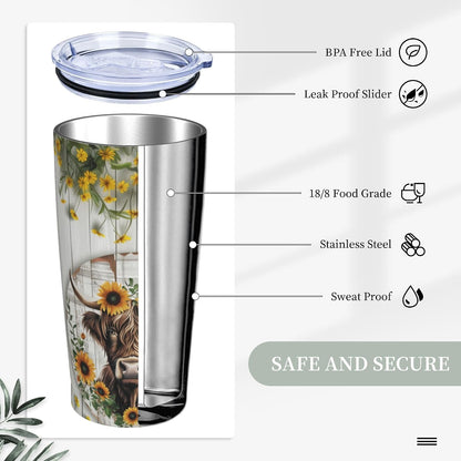 Phoenix Tumbler with Lid and Straw 20oz Travel Coffee Mug Gifts Stainless Steel Vacuum Insulated Cup Double Wall Water Bottle for Office Car Home