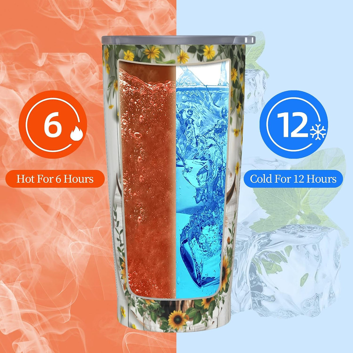 Phoenix Tumbler with Lid and Straw 20oz Travel Coffee Mug Gifts Stainless Steel Vacuum Insulated Cup Double Wall Water Bottle for Office Car Home