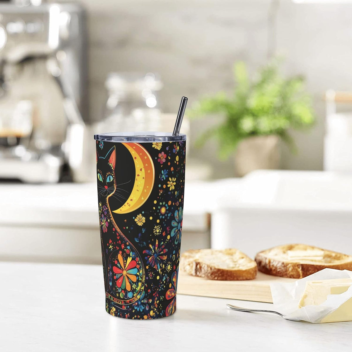 Phoenix Tumbler with Lid and Straw 20oz Travel Coffee Mug Gifts Stainless Steel Vacuum Insulated Cup Double Wall Water Bottle for Office Car Home