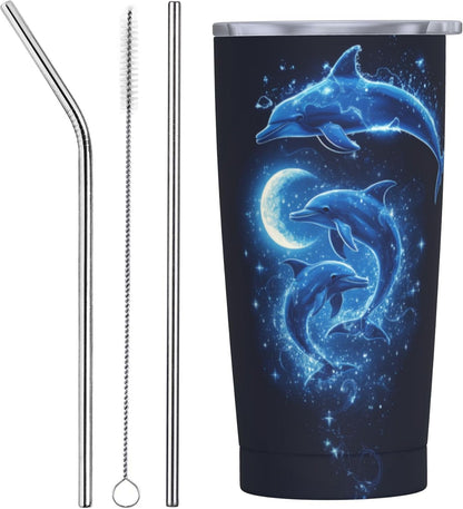 Phoenix Tumbler with Lid and Straw 20oz Travel Coffee Mug Gifts Stainless Steel Vacuum Insulated Cup Double Wall Water Bottle for Office Car Home