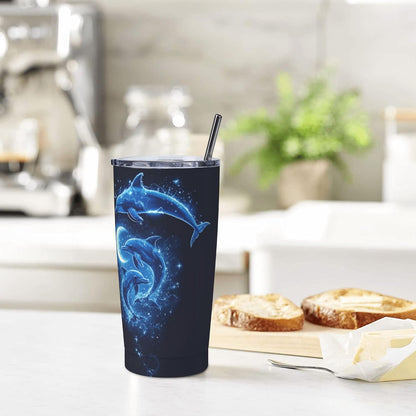 Phoenix Tumbler with Lid and Straw 20oz Travel Coffee Mug Gifts Stainless Steel Vacuum Insulated Cup Double Wall Water Bottle for Office Car Home