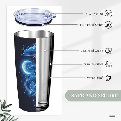 Phoenix Tumbler with Lid and Straw 20oz Travel Coffee Mug Gifts Stainless Steel Vacuum Insulated Cup Double Wall Water Bottle for Office Car Home
