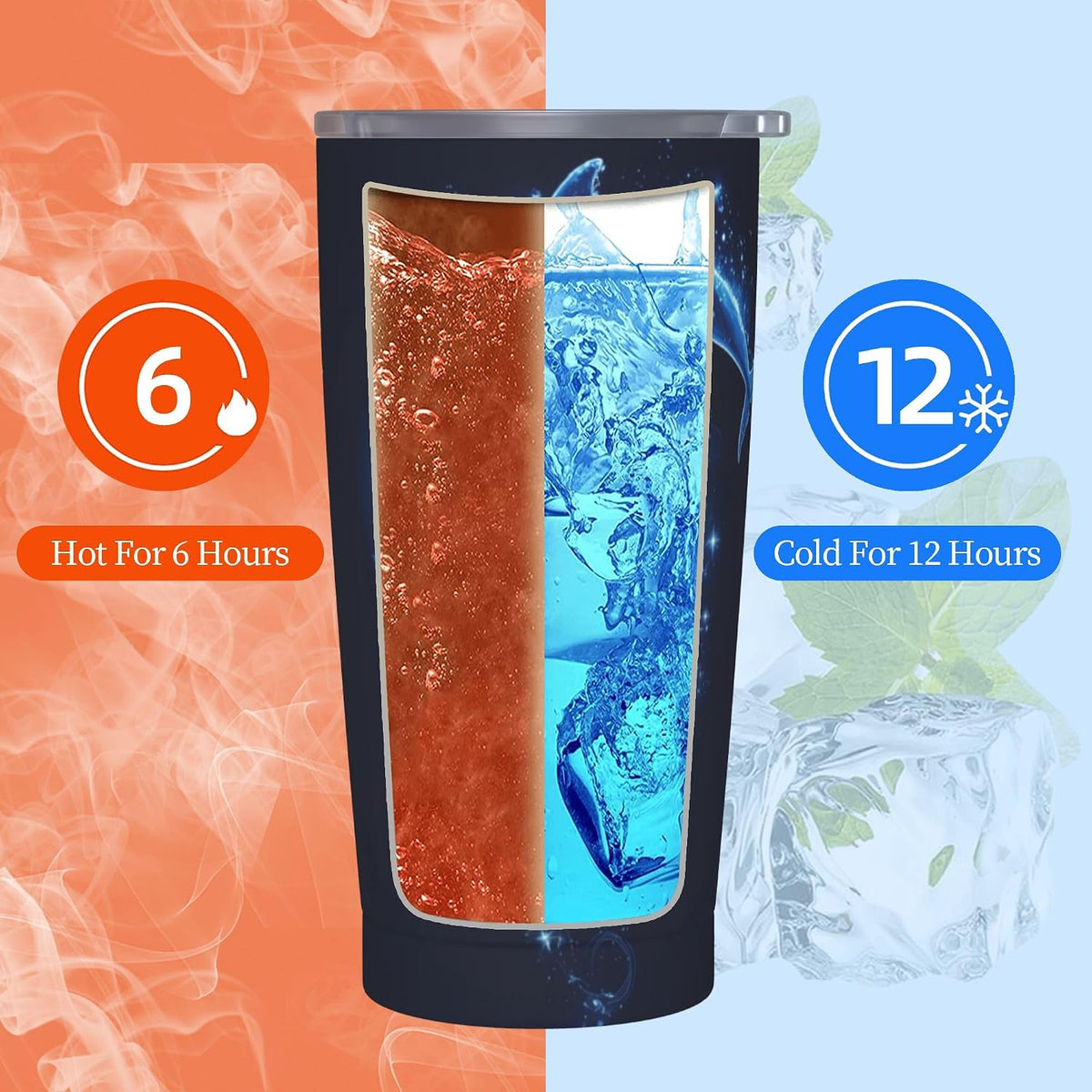 Phoenix Tumbler with Lid and Straw 20oz Travel Coffee Mug Gifts Stainless Steel Vacuum Insulated Cup Double Wall Water Bottle for Office Car Home