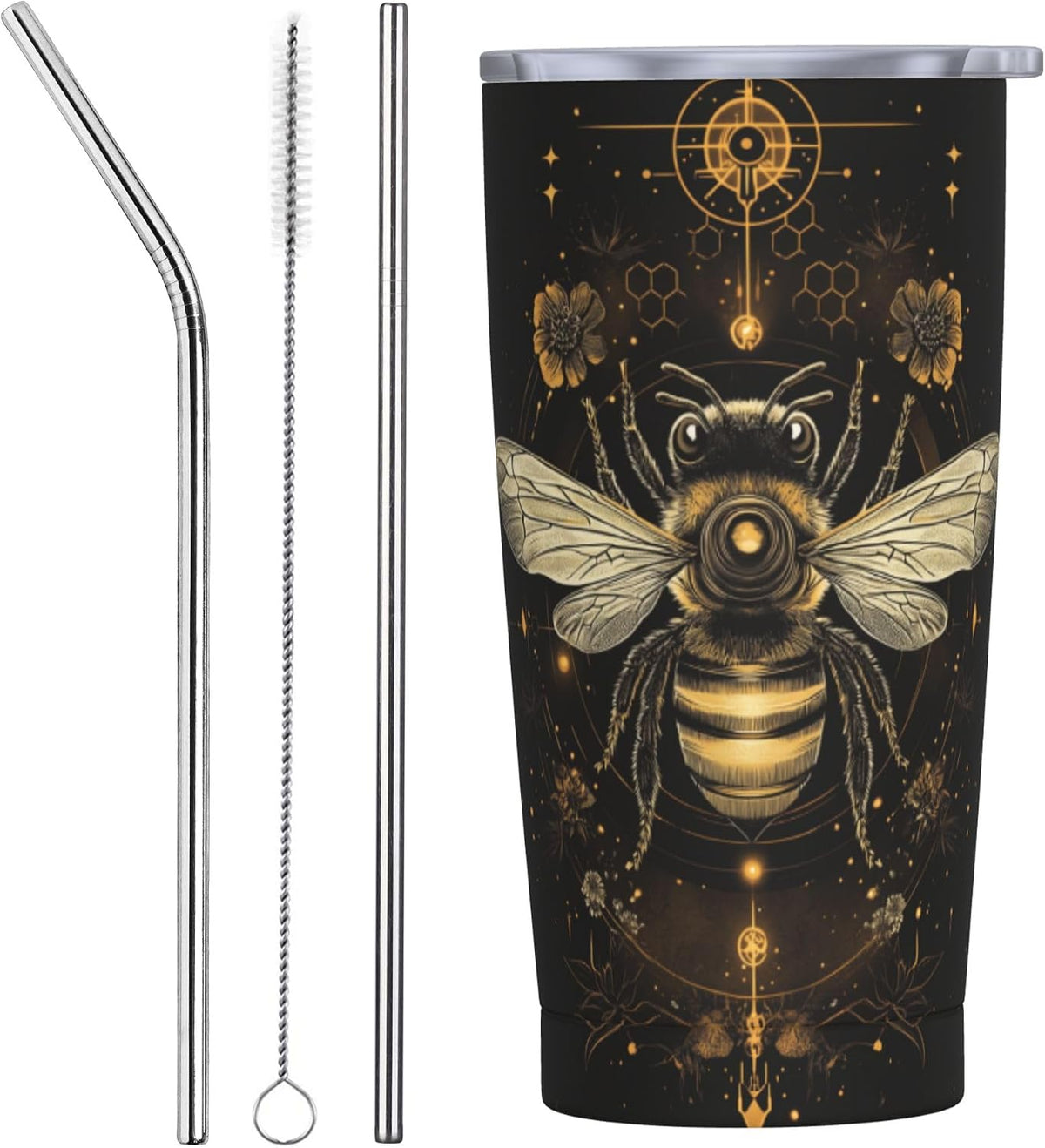 Phoenix Tumbler with Lid and Straw 20oz Travel Coffee Mug Gifts Stainless Steel Vacuum Insulated Cup Double Wall Water Bottle for Office Car Home