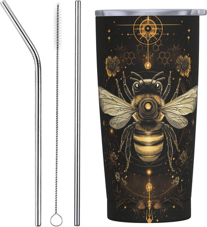 Phoenix Tumbler with Lid and Straw 20oz Travel Coffee Mug Gifts Stainless Steel Vacuum Insulated Cup Double Wall Water Bottle for Office Car Home