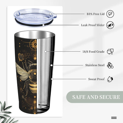Phoenix Tumbler with Lid and Straw 20oz Travel Coffee Mug Gifts Stainless Steel Vacuum Insulated Cup Double Wall Water Bottle for Office Car Home