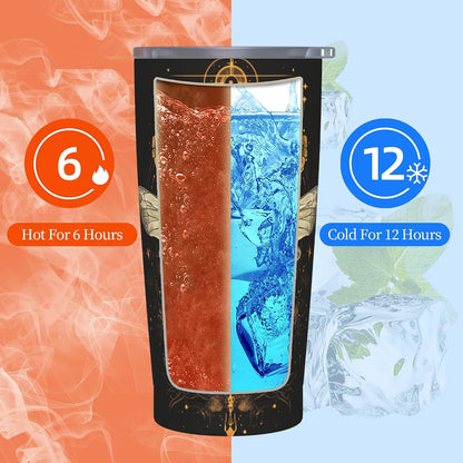 Phoenix Tumbler with Lid and Straw 20oz Travel Coffee Mug Gifts Stainless Steel Vacuum Insulated Cup Double Wall Water Bottle for Office Car Home