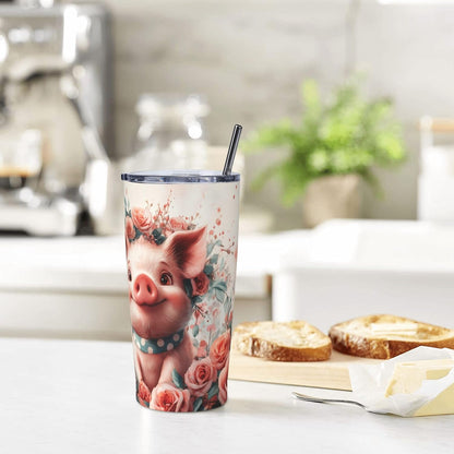 Phoenix Tumbler with Lid and Straw 20oz Travel Coffee Mug Gifts Stainless Steel Vacuum Insulated Cup Double Wall Water Bottle for Office Car Home