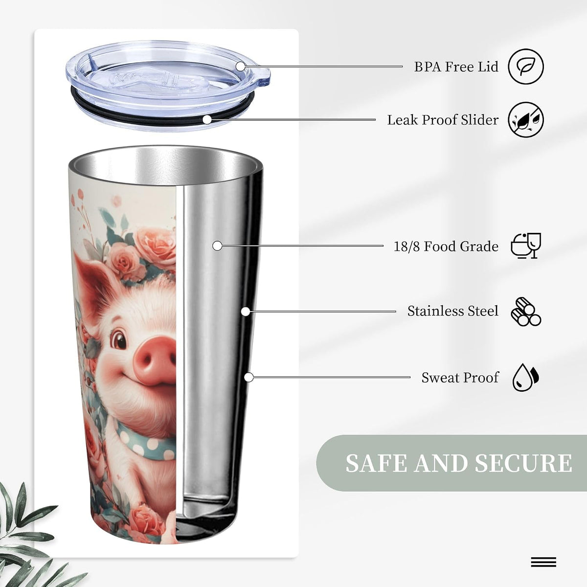 Phoenix Tumbler with Lid and Straw 20oz Travel Coffee Mug Gifts Stainless Steel Vacuum Insulated Cup Double Wall Water Bottle for Office Car Home
