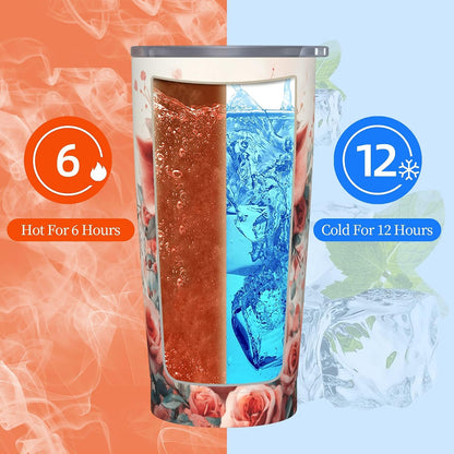 Phoenix Tumbler with Lid and Straw 20oz Travel Coffee Mug Gifts Stainless Steel Vacuum Insulated Cup Double Wall Water Bottle for Office Car Home