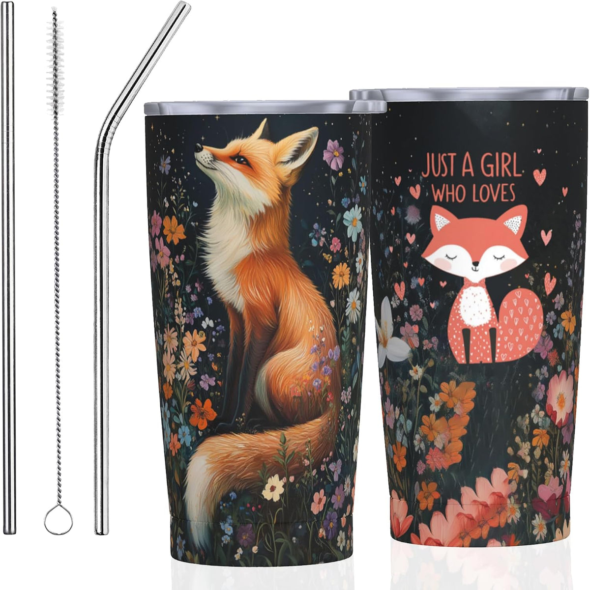 Phoenix Tumbler with Lid and Straw 20oz Travel Coffee Mug Gifts Stainless Steel Vacuum Insulated Cup Double Wall Water Bottle for Office Car Home