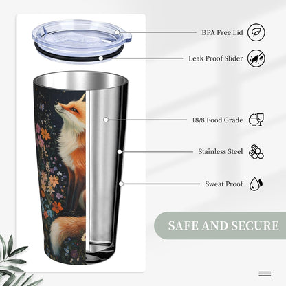Phoenix Tumbler with Lid and Straw 20oz Travel Coffee Mug Gifts Stainless Steel Vacuum Insulated Cup Double Wall Water Bottle for Office Car Home
