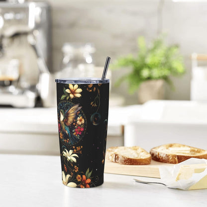 Phoenix Tumbler with Lid and Straw 20oz Travel Coffee Mug Gifts Stainless Steel Vacuum Insulated Cup Double Wall Water Bottle for Office Car Home