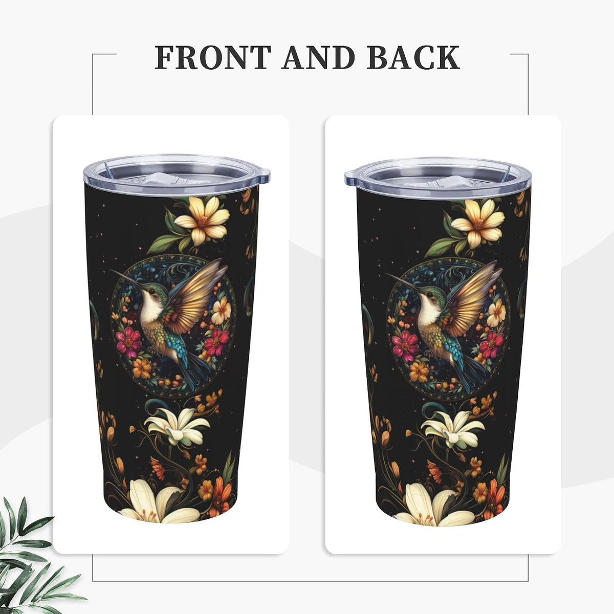 Phoenix Tumbler with Lid and Straw 20oz Travel Coffee Mug Gifts Stainless Steel Vacuum Insulated Cup Double Wall Water Bottle for Office Car Home