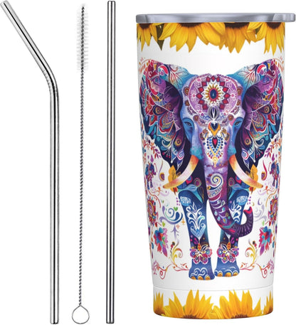Phoenix Tumbler with Lid and Straw 20oz Travel Coffee Mug Gifts Stainless Steel Vacuum Insulated Cup Double Wall Water Bottle for Office Car Home