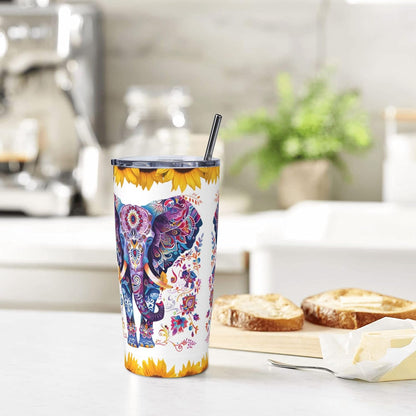 Phoenix Tumbler with Lid and Straw 20oz Travel Coffee Mug Gifts Stainless Steel Vacuum Insulated Cup Double Wall Water Bottle for Office Car Home