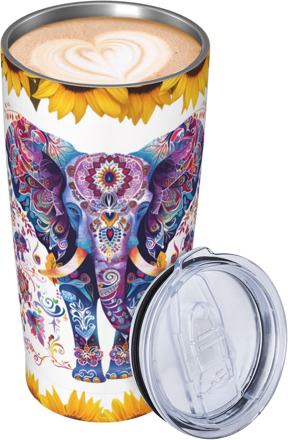 Phoenix Tumbler with Lid and Straw 20oz Travel Coffee Mug Gifts Stainless Steel Vacuum Insulated Cup Double Wall Water Bottle for Office Car Home