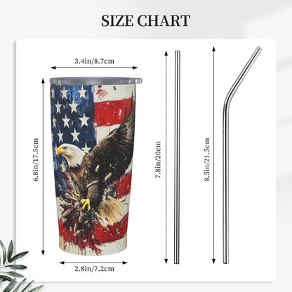 Phoenix Tumbler with Lid and Straw 20oz Travel Coffee Mug Gifts Stainless Steel Vacuum Insulated Cup Double Wall Water Bottle for Office Car Home