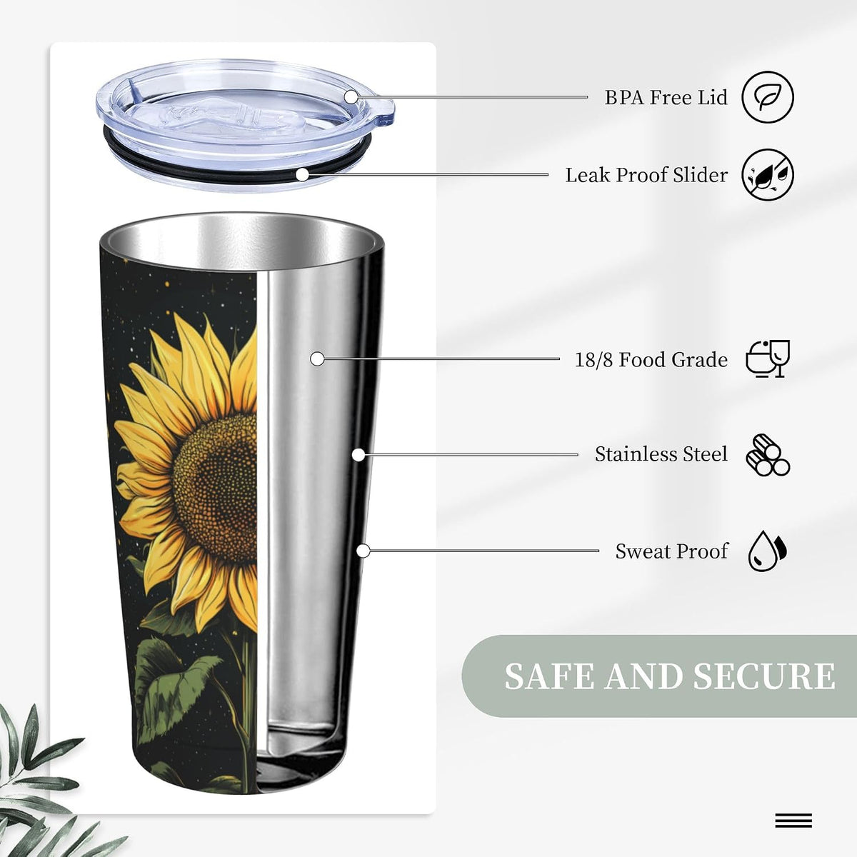 Phoenix Tumbler with Lid and Straw 20oz Travel Coffee Mug Gifts Stainless Steel Vacuum Insulated Cup Double Wall Water Bottle for Office Car Home