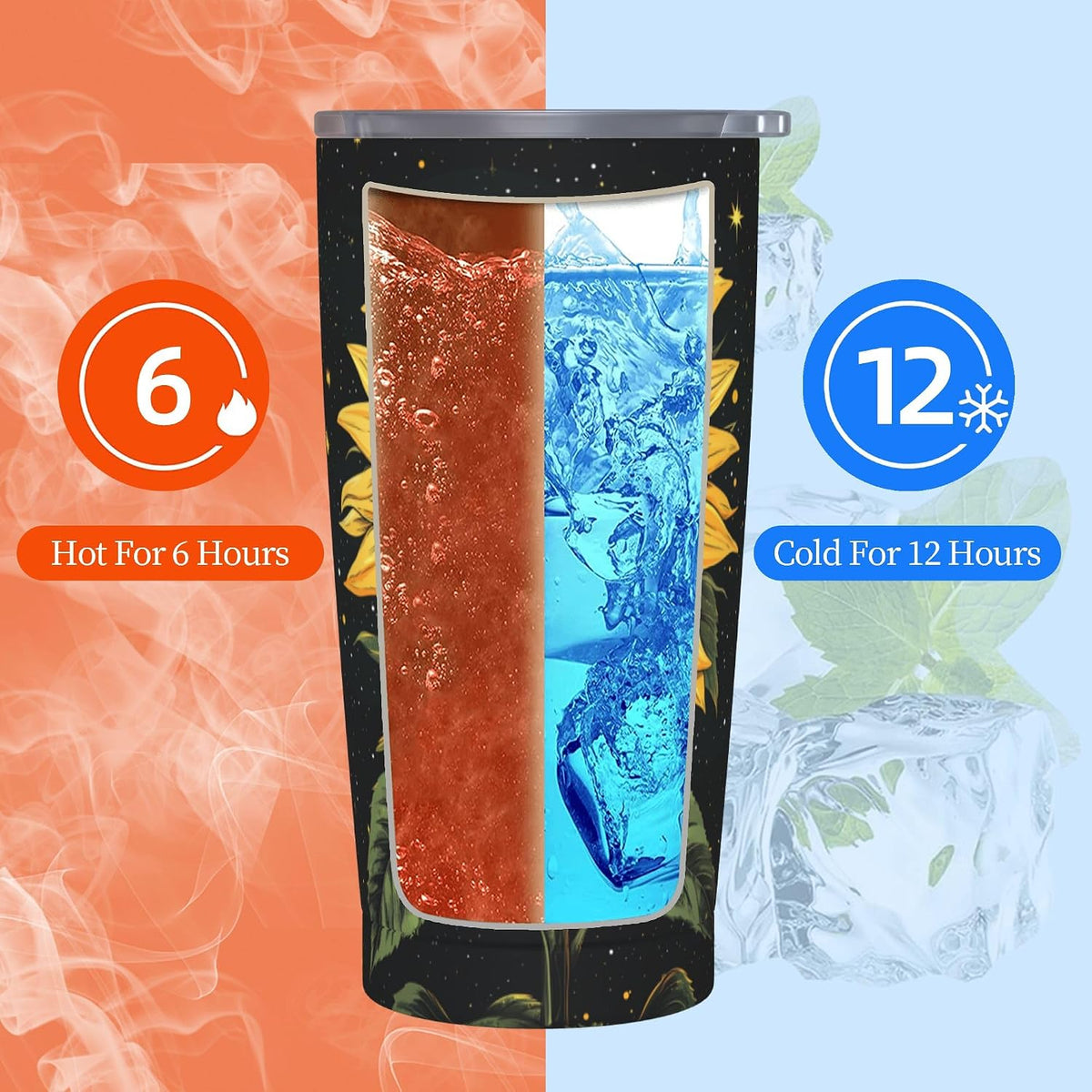 Phoenix Tumbler with Lid and Straw 20oz Travel Coffee Mug Gifts Stainless Steel Vacuum Insulated Cup Double Wall Water Bottle for Office Car Home