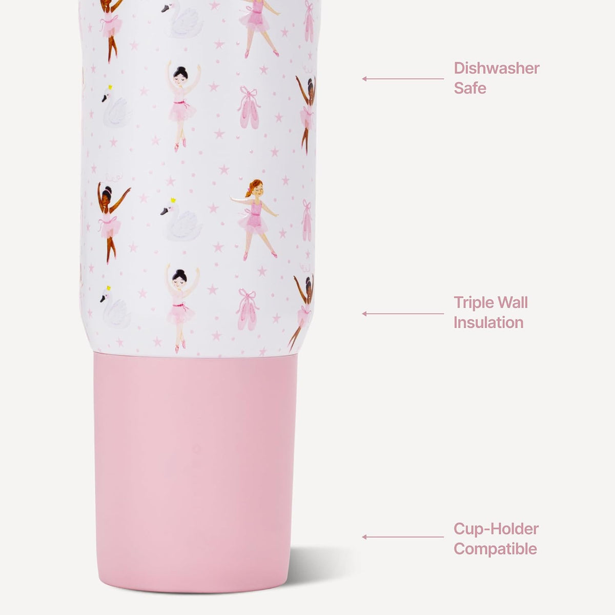 Sport 20 oz Insulated Stainless Steel Water Bottle, Sweet Pea