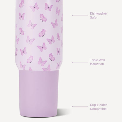 Sport 20 oz Insulated Stainless Steel Water Bottle, Sweet Pea