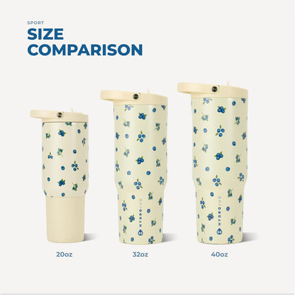 Sport 20 oz Insulated Stainless Steel Water Bottle, Sweet Pea