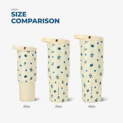 Sport 20 oz Insulated Stainless Steel Water Bottle, Sweet Pea