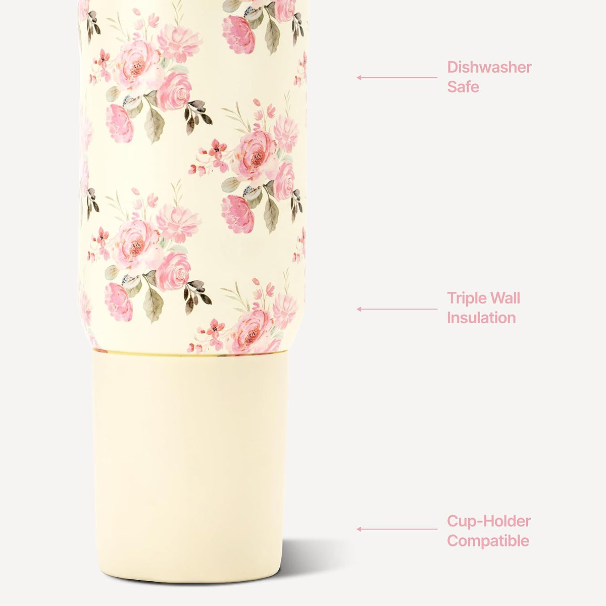 Sport 20 oz Insulated Stainless Steel Water Bottle, Sweet Pea