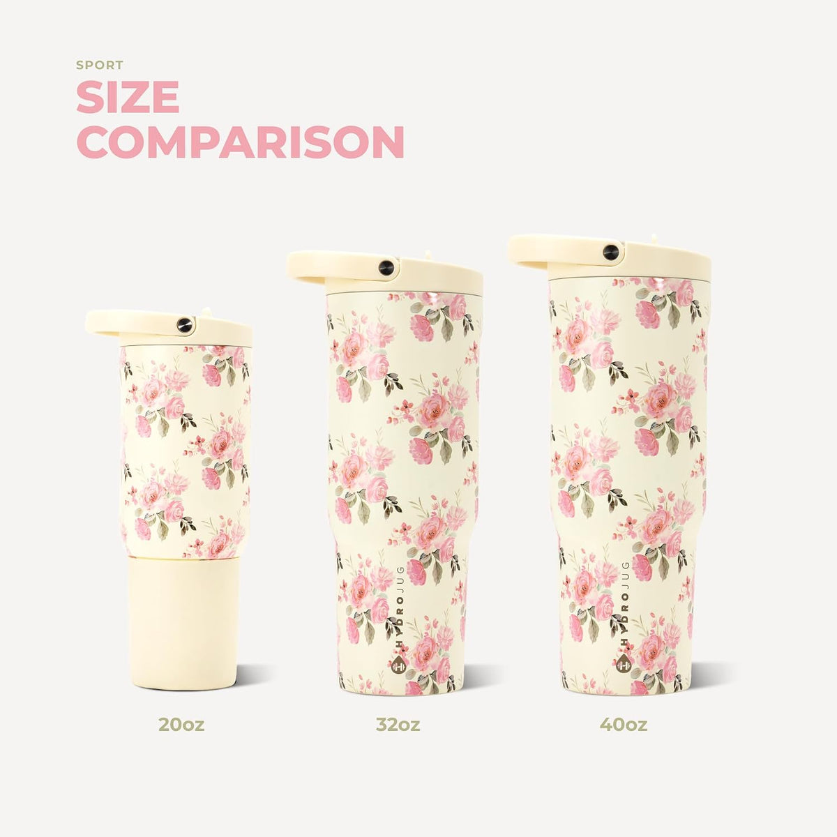 Sport 20 oz Insulated Stainless Steel Water Bottle, Sweet Pea