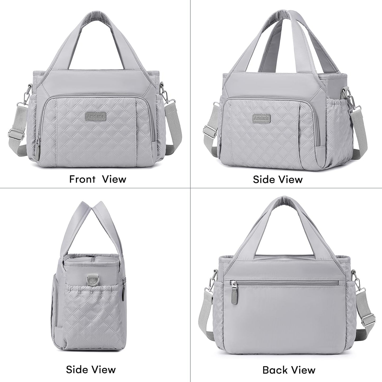 Insulated Lunch Bag for Women,Leak-Proof Cooler Lunch Box, Cooling Tote for Adult,with 7 Pockets,Adjustable Strap(15 Liters)
