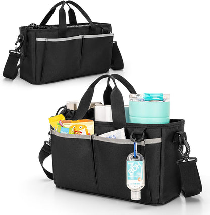 Water Bottle Carrier for 32/40 oz Cups, Detachable Divider & Strap | Drawstring Buckle, Adjustable Shoulder Straps, Holds 3 cups Securely