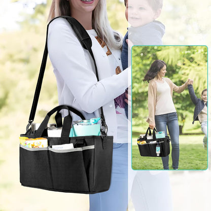 Water Bottle Carrier for 32/40 oz Cups, Detachable Divider & Strap | Drawstring Buckle, Adjustable Shoulder Straps, Holds 3 cups Securely