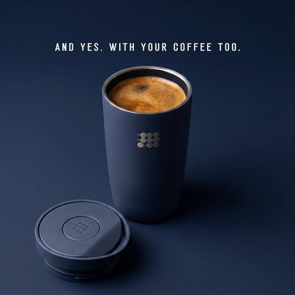 Coffee Mug 12oz, Smart Lid Stainless Steel – Sand