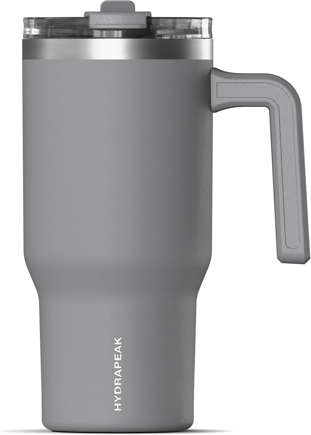 Voyager 25oz Insulated Tumbler with Handle & 2-in-1 Sip & Straw Lid, Everyday Stainless Steel, Travel, Cupholder Friendly Reusable Water Bottle for Work, Office, School & Commuting (Ivory)