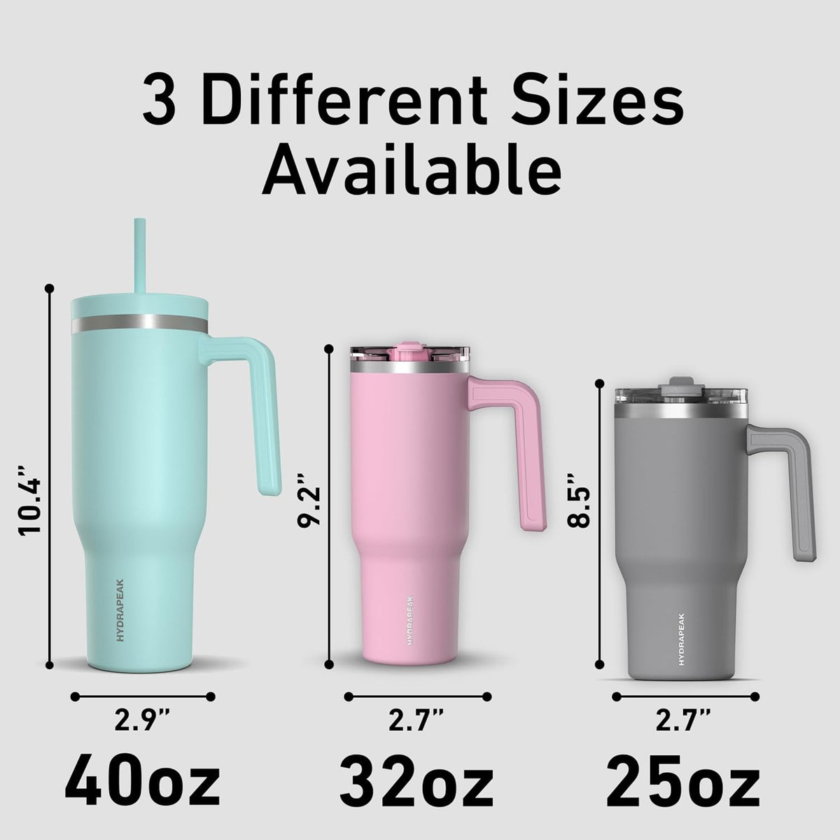 Voyager 25oz Insulated Tumbler with Handle & 2-in-1 Sip & Straw Lid, Everyday Stainless Steel, Travel, Cupholder Friendly Reusable Water Bottle for Work, Office, School & Commuting (Ivory)