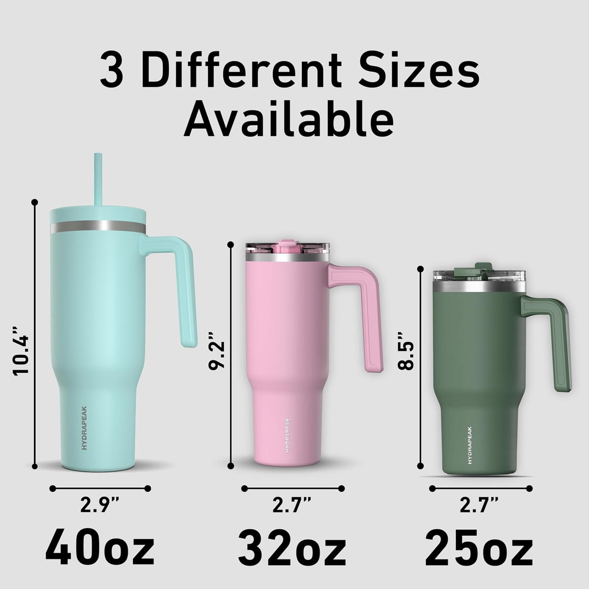 Voyager 25oz Insulated Tumbler with Handle & 2-in-1 Sip & Straw Lid, Everyday Stainless Steel, Travel, Cupholder Friendly Reusable Water Bottle for Work, Office, School & Commuting (Ivory)