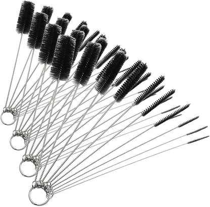 Long Straw Brush, Nylon Pipe Tube Cleaner 8.2-ihch 10 Different Diameters Set of 10
