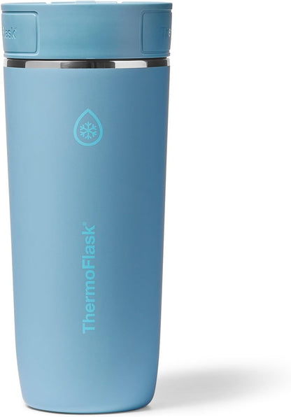 Stainless Steel Travel Coffee Tumbler with Sip-N-Lok Auto-Seal Lid (16 oz, Sage Green) - Leakproof Insulated Mug for Coffee & Tea