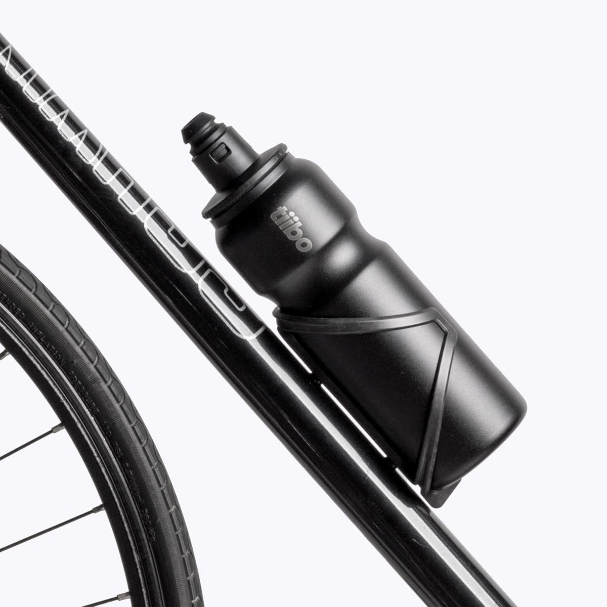 Vacuum Insulated Stainless Steel Bike Water Bottle, Double Wall, No-Squeeze, Fast Flow Sport Nozzle, Designed for Cycling, Biking, Fitness & Sports, Fits Most Bike Cages (Brushed, 23OZ)