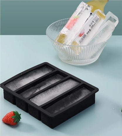 Long Ice Cube Molds 2 Pack Silicone Big Large Ice Molds Trays Blocks Sticks for Water Bottles,Bottled Beverage,Sodas