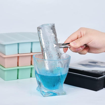 Long Ice Cube Molds 2 Pack Silicone Big Large Ice Molds Trays Blocks Sticks for Water Bottles,Bottled Beverage,Sodas