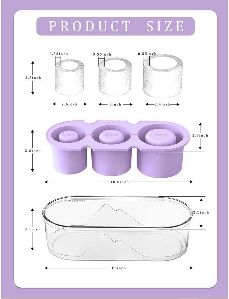 Silicone Ice Mold for Stanley Cup 30 40oz, Tumbler Ice Maker